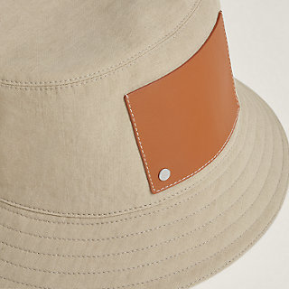 HERMES BoB Kairos Heritage バケットハット レザー 帽子 Hermesエルメス キャスケット Cabourg 帽子ハット シルバー金具